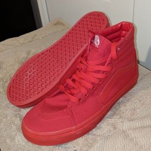 Red high top vans